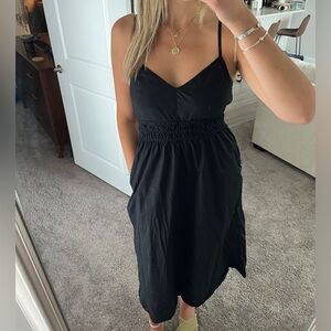 Old Navy black midi dress